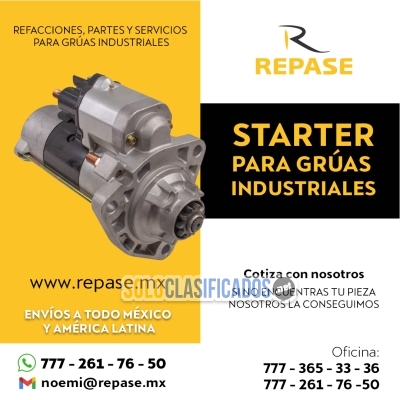 M009T65371	MOTOR DE ARRANQUE PARA GRÚAS INDUSTRIALES... 