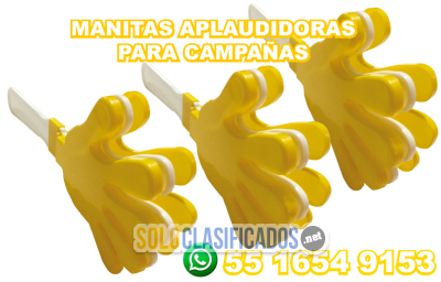 Solo Clasificados - APLAUDIDORES EN FORMA DE MANITAS PERSONALIZADAS CON TU LOGO - imagen: 3
