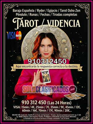 Solo Clasificados - Videntes Profesionales te ofrece respuestas con un alto porcentaje de aciertos Aprovecha nuestras PROMOCÍON 4 € 15 min/ 7 € 25mi - imagen: 1