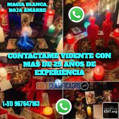 CONTACTAME VIDENTE CON MAS DE 25 AÑOS DE EXPERIENCIA  MAGIA BLANC... 