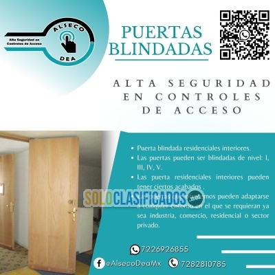 PUERTAS BLINDADAS RESIDENCIALES PARA INTERIOR... 