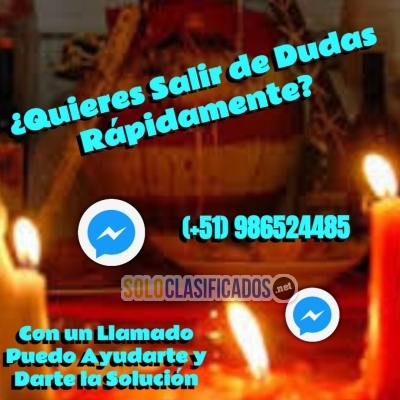 ¿QUIERES SALIR DE DUDAS RAPIDAMENTE ?  CON UN LLAMADO PUEDO AYUDA... 