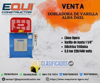 Venta Dobladora de Varilla Alba D42L en Sonora... 