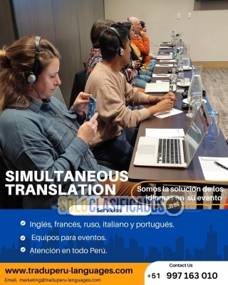 Traducción idiomas eventos LIMA PERU  traduperu languagescom... 