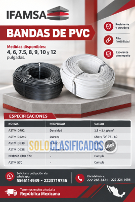 BANDAS DE PVC PARA EN IFAMSA...