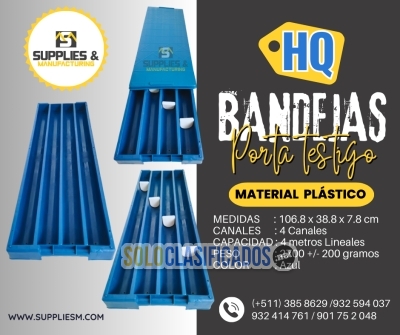 BANDEJAS PORTA TESTIGOS – SUPPLIES & MANUFACTURING (TOP)... 