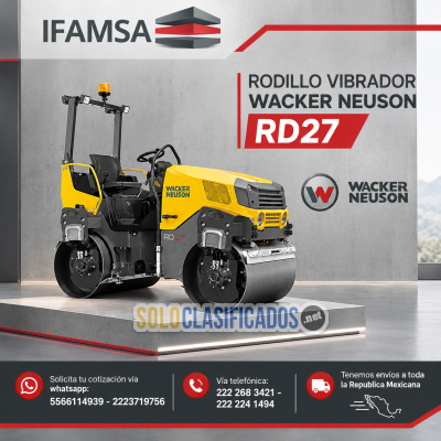 RODILLO VIBRADOR WACKER NEUSON RD27...