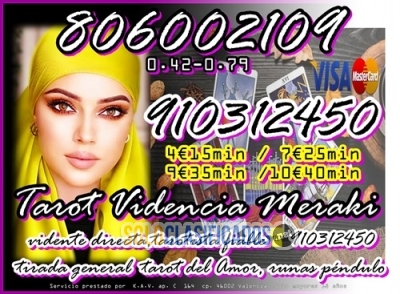 TAROT VISA Soy vidente 910312450  PROMOCIÓN  15 EUROS LOS 55 MINU... 