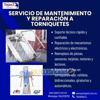 Solo Clasificados - MANTENIMIENTO Y REPARACIÓN DE TORNIQUETES - imagen: 1