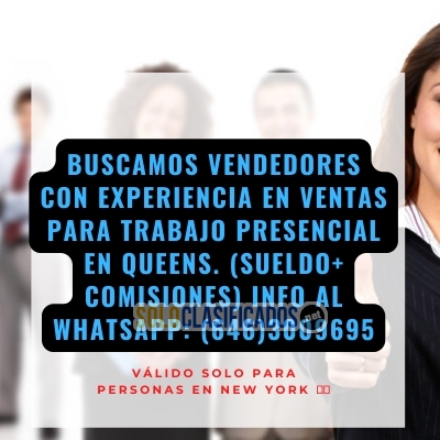 SE NECESITA PERSONAL CON EXPERIENCIA EN VENTAS PARA TRABAJAR EN Q... 