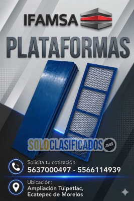 Plataformas para andamios Ifamsa...