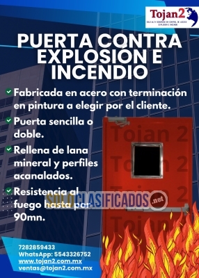 Solo Clasificados - PUERTAS CONTRA EXPLOSIÓN E INCENDIO - imagen: 1