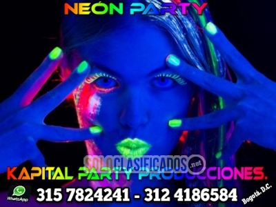 Halloween Neón Party Luces Neón Sonido Humo Pista Led Pantallas L... 