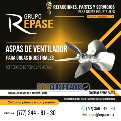 Solo Clasificados - ASPAS DE VENTILADOR  PARA GRÚAS INDUSTRIALES - imagen: 1