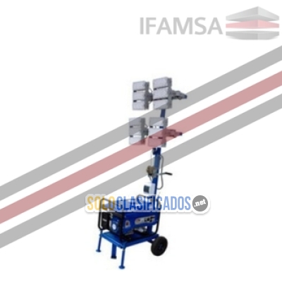 Solo Clasificados - TORRE DE ILUMINACION LAMPARAS LED 4 FOCOS 300 W - imagen: 1