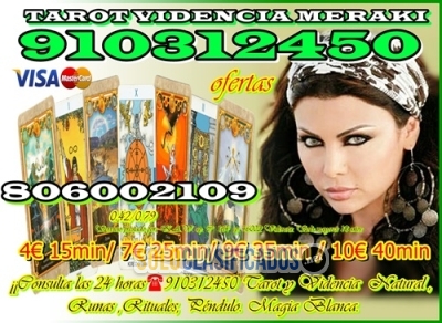 PROMOCIÓN  9EUROS LOS 35 MINUTOS TAROT VISA Soy vidente 910312450... 