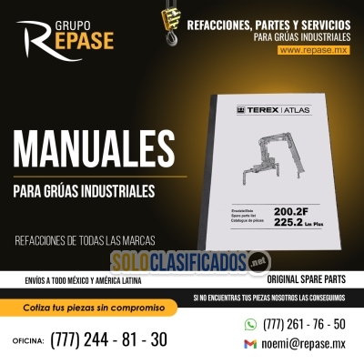 Solo Clasificados - MANUALES PARA GRUAS INDUSTRIALES REPASE MX - imagen: 1