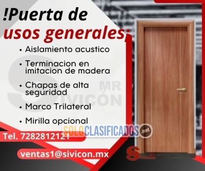 Fabricante y proveedor de Puertas de Usos Generales – Alta calida... 