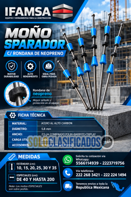 MOÑO SEPARADOR CON RONDANA DE NEOPRENO... 