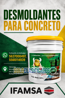 Desmoldantes para concreto en Puebla...