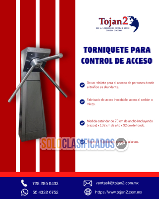 Torniquetes para control de Acceso Tojan 2...