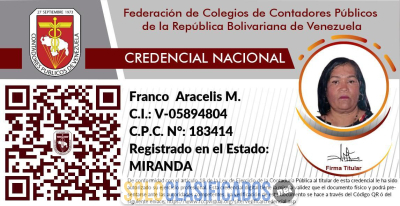Solo Clasificados - CONTADOR SERVICIOS PROFESIONALES POR HORAS MEDIO TIEMPO - imagen: 1