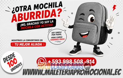 Solo Clasificados - Fabricantes de Mochilas Corporativas al por mayor en Ecuador - imagen: 2