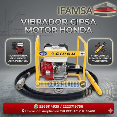 Solo Clasificados - Vibrador CIPSA motor HONDA construccion 001 - imagen: 1