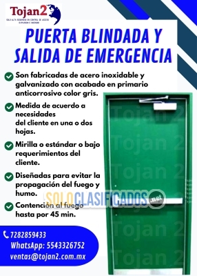 ¡PUERTAS BLINDADAS DE ALTA SEGURIDAD Y SALIDAS DE EMERGENCIA CON ... 