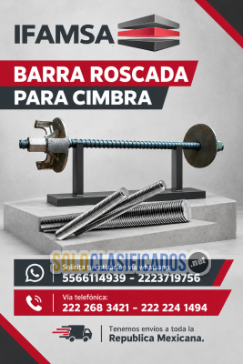 BARRA ROSCADA PARA CIMBRA BIFR06...