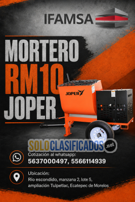 REVOLVEDORA DE MORTERO RM10 JOPER...