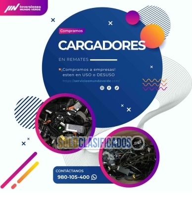Solo Clasificados - ¡Compramos cargadores en desuso por lote o al por mayor! - imagen: 1