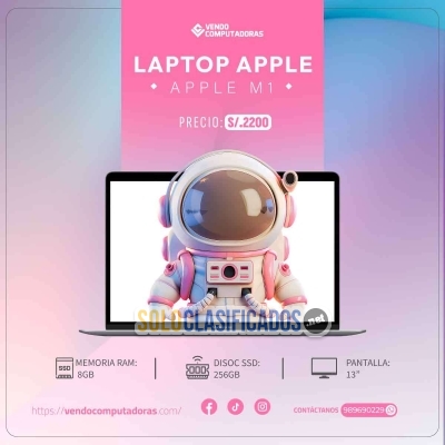 Solo Clasificados - MacBook M1 ¡entrega inmediata! - imagen: 5