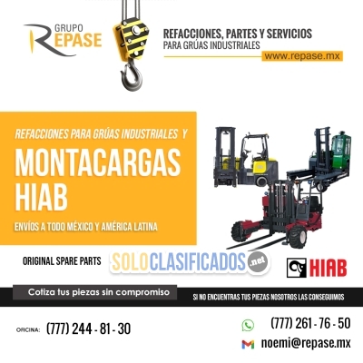 REFACCIONES PARA MONTACARGAS HIAB EN MÉXICO... 