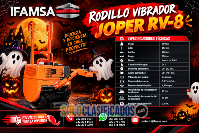 Solo Clasificados - Asegura la Mejor Compactación con el RV8 JOPER - imagen: 1