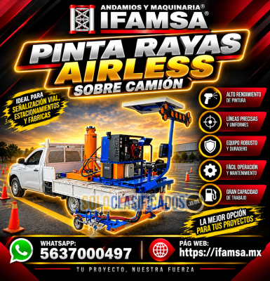 EQUIPO DE PINTA RAYAS CON O SIN VEHICULO...