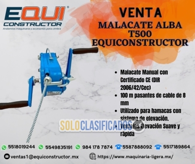 Venta Malacate Alba T500 en Guanajuato... 