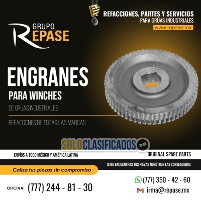 engranes para winches de grúas industriales... 