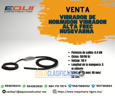 Venta Vibrador de Hormigón Husqvarna en Hidalgo... 