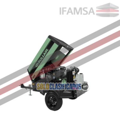 Solo Clasificados - COMPRESOR SULLIAR MODELO 185 PRESION 100 PSI DE VENTA EN IFAMSA - imagen: 1