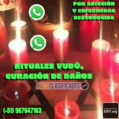 RITUALES VUDU CURACION DE DAÑOS POR ADICCION Y ENFERMEDAD DESCONO... 