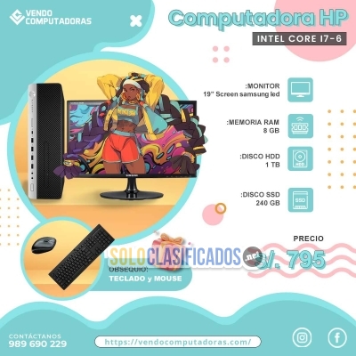 Solo Clasificados - PC Intel i76  ¡La potencia que necesitas lista para trabajar! - imagen: 4