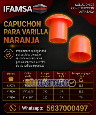 CAPUCHON PARA VARILLA NARANJA...