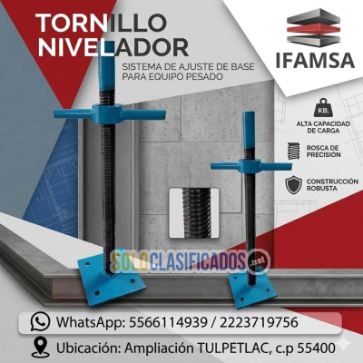 Tornillo nivelador de simbra para construccion 01...