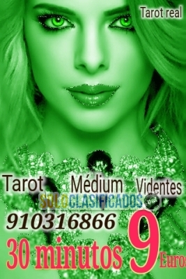 Tarot videntes y médium 30 minutos 9 euros certeros  fiables... 