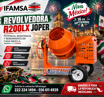 REVOLVEDORA  DE CONCRETO R200LX JOPER...