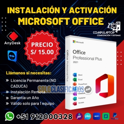 Instalación y Activación de Microsoft Office... 