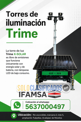Torres de iluminación Trime en Puebla...