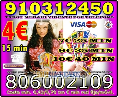 TAROT VISA BARATA   Tarot Económico/ VIDENCIA PURA  15€ 60 MINUTO... 