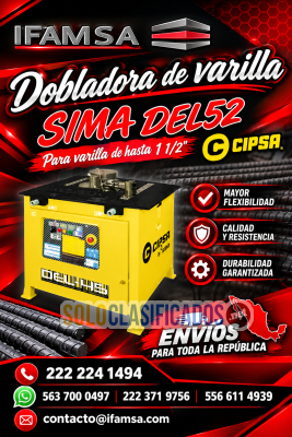 Dobladora Electromecánica de Varilla CIPSA by SIMA DEL52 – Capaci...
